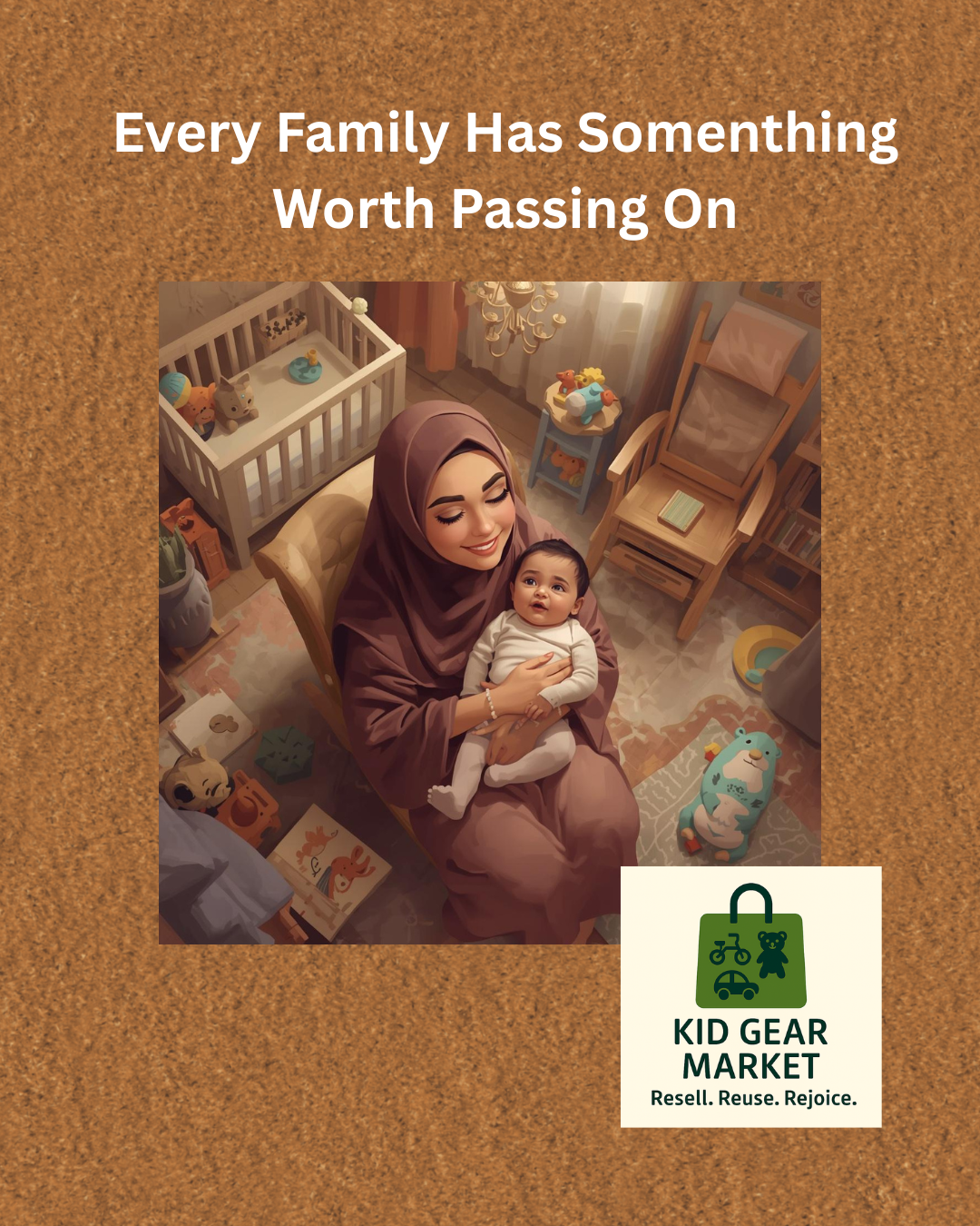 Mom and baby in nursery